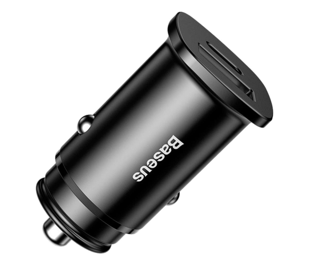 Baseus Ładowarka samochodowa QC 4.0, PD 30W (czarny) - 509283 - zdjęcie
